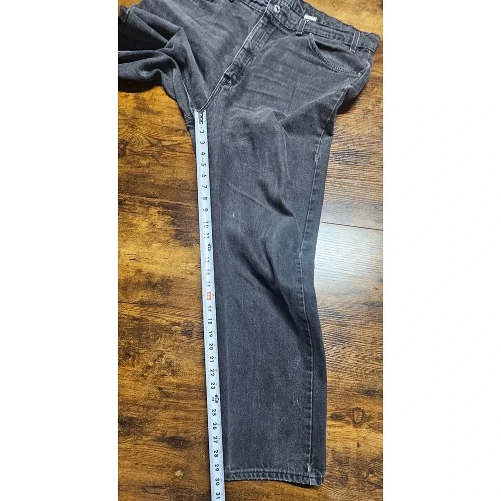 VTG 90s Levis 505 Jeans Men's 40x30 Black Denim Made In USA Orange Tab 97